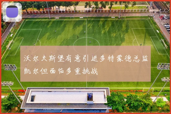 沃尔夫斯堡有意引进多特蒙德总监凯尔但面临多重挑战